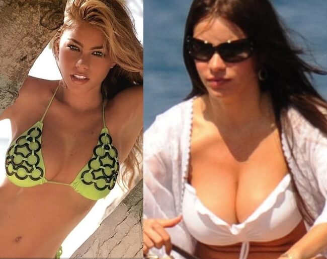 Sofia Vergara before and after breast implants