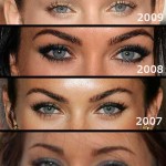 Megan Fox eyebrows before and after 150x150