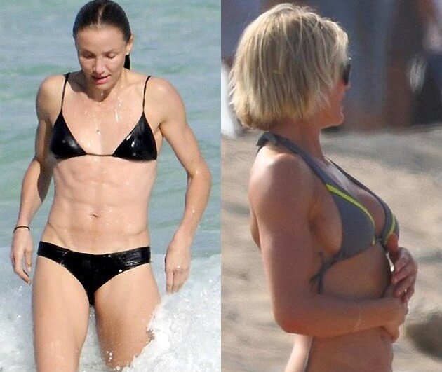 Cameron Diaz Before And After Plastic Surgery Breast Implants