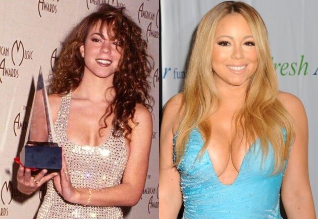 Mariah Carey Before And After Plastic Surgery Boob Job